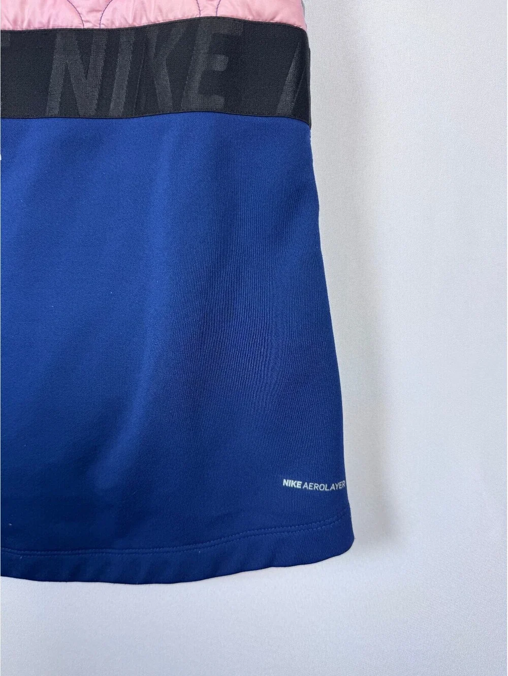 Nike AeroLayer Running Vest Women’s S Quilted Insulated Colorblock Pink Blue